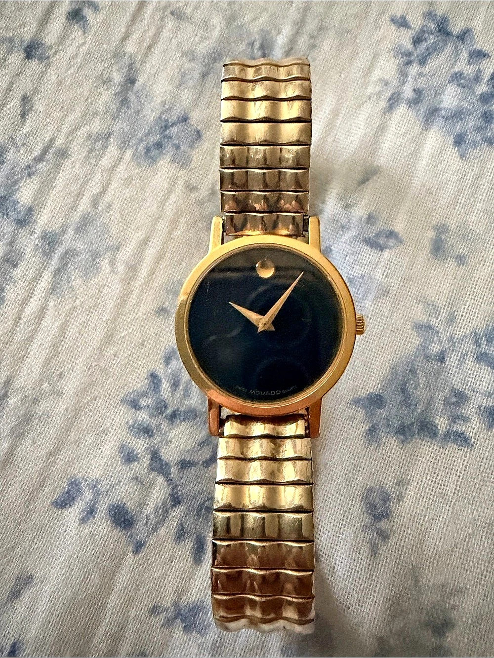 Movado Museum Classic Gold-Tone Black Dial Watch
